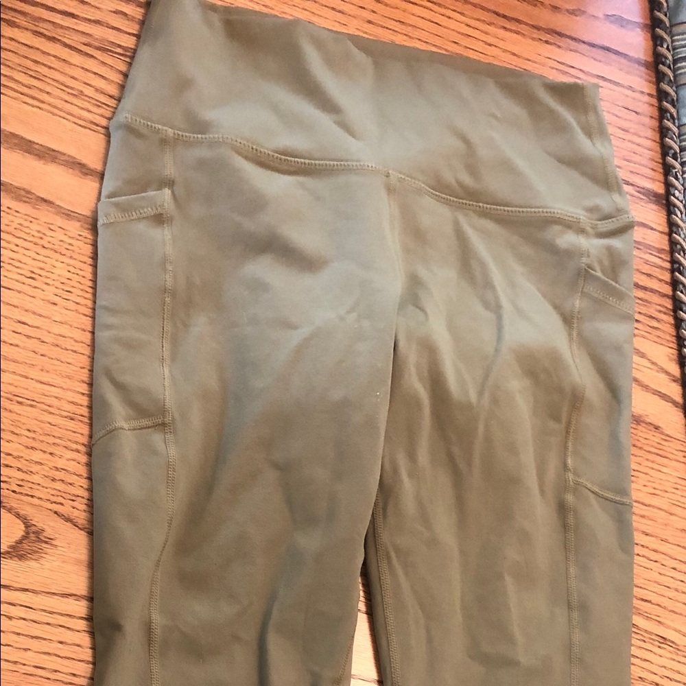 BuffBunny olive green high waisted leggings